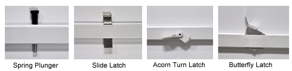 Window Screen Hardware for Windows without Tracks